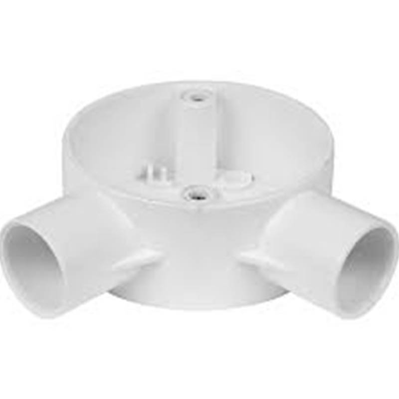 20mm White PVC Conduit Angle Box